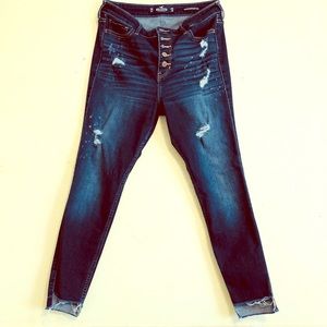 Hollister jeans crop